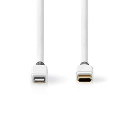 Image de Nedis Câble Lightning mâle droit pour 24 pin USB C 1 m blanc Apple iPad/iPhone/iPod (Lightning)