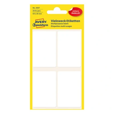 Image de AVERY Zweckform étiquettes multi usages, 54 x 35mm, blanches