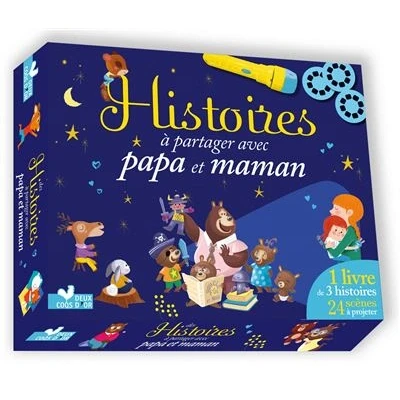 Image de Histoires à partager avec papa et maman coffret lampe