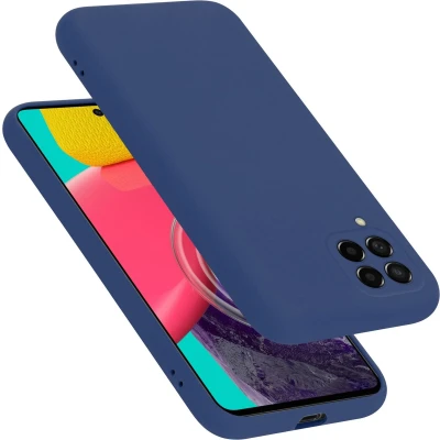 Afbeelding van Cadorabo Hoesje geschikt voor Samsung Galaxy M53 5G in LIQUID BLAUW Beschermhoes gemaakt van flexibel TPU silicone Case Cover