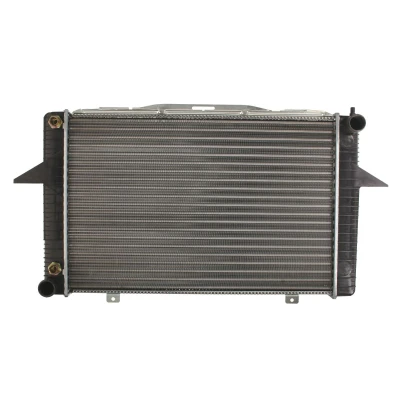 Afbeelding van THERMOTEC D7V007TT Radiateur Aluminium, Kunststof voor voertuigen met/zonder airco 590 396 34 Handgeschakeld Koelribben mechanisch gelast