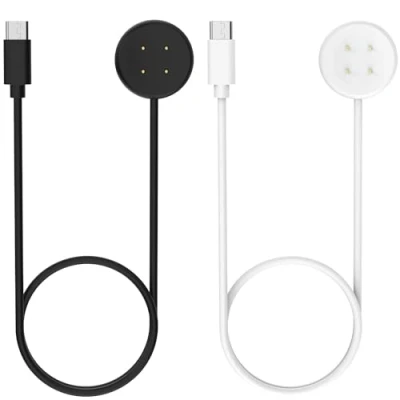 Afbeelding van MoKo 2 stuks oplader compatibel met Google Pixel Watch 2/Fitbit Ace LTE, magnetisch laadstation 1 m USB C oplaadkabel voor Fitbit Versa 4 / 3 Sense Sense, zwart