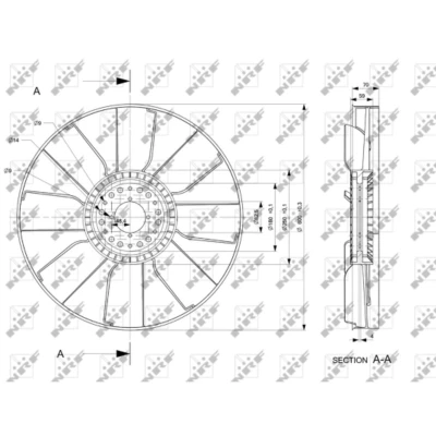 Afbeelding van NRF 49807 Koelventilator