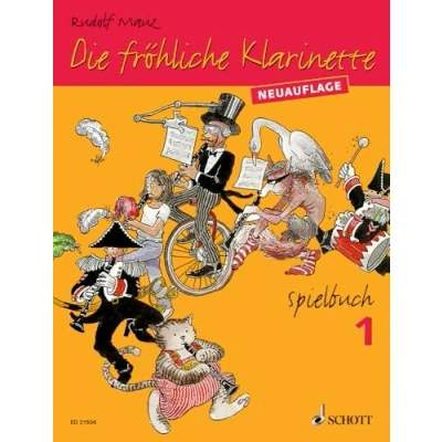 Afbeelding van Schott Music de fröhliche Klarinette 1 NEU Mauz, Spielbuch Lesboek voor houten blaasinstrumenten