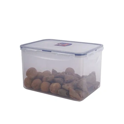 Afbeelding van Lock &amp; Basic Vershouddoos 4,5 Liter Transparant Blauw Vershouddozen