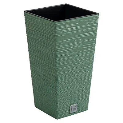 Afbeelding van Prosperplast Bloempot Hoog Vierkant Furu Square 35x35x66cm Aardgroen