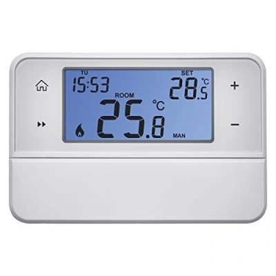 Afbeelding van Emos Digitale kamerthermostaat met OpenTherm ondersteuning, programmeerbare thermostaat voor verwarmings en koelsystemen, bekabeld, opbouwmontage