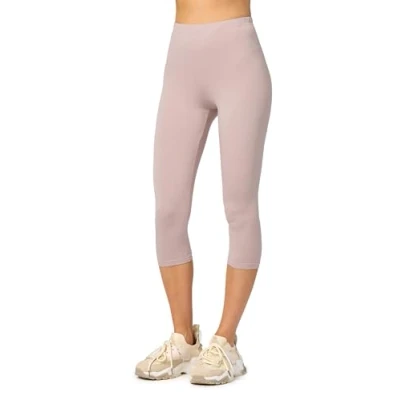 Image de Merry Style Leggings Femme 3/4 Confortable Viscose Pantacourt Tenue Sport Short Cycliste MS10 144 (Café au lait, XS)