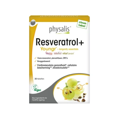 Afbeelding van Physalis Resveratrol + vegan 30tb