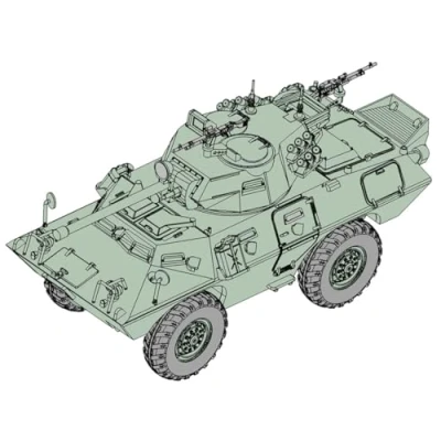 Afbeelding van 1:72 Trumpeter 07442 M706 LAV 150 APC 90mm Mecar Gun Militair Panzervoertuig Plastic Modelbouwpakket