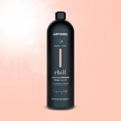 Afbeelding van Artero Chill Repair shampoo voor paarden draagt bij aan de hygiënische routine, voorkomt huidproblemen, herstelt beschadigde vacht en hypoallergene