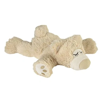Afbeelding van Warmies Warmte/magnetron opwarm knuffel teddybeer beige 30 cm pittenzak