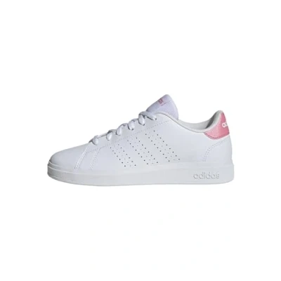 Image de adidas Advantage Base 2.0 Chaussures basses unisexes pour enfant, Blanc/rose/noir (Ftwr White Bliss Pink Core Black), 37 EU