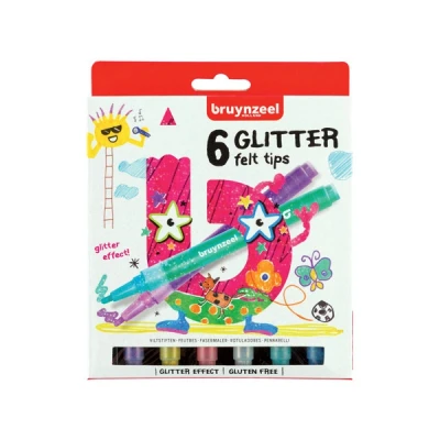 Image de Feutres Bruynzeel Glitter 6 pièces