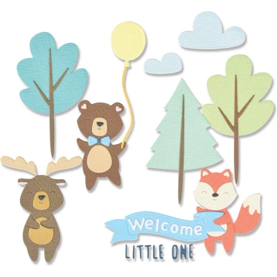 Afbeelding van Sizzix Thinlits Die Set 26PK Woodland Baby 665960 Jennifer Ogborn (08 22)