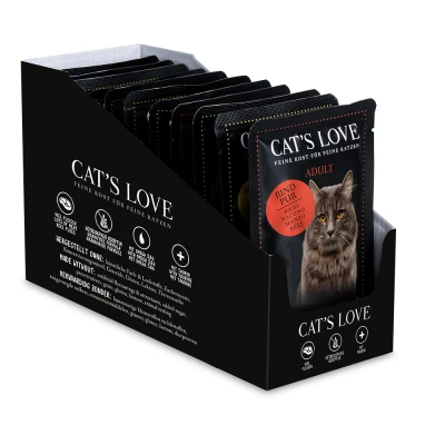 Afbeelding van 12x85g Cat&#039;s Love Mixpack Kattenvoer Nat