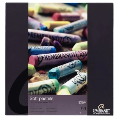 Afbeelding van Soft pastel set heel 90 kleuren softpastels &quot;landschap&quot; pastelkrijt