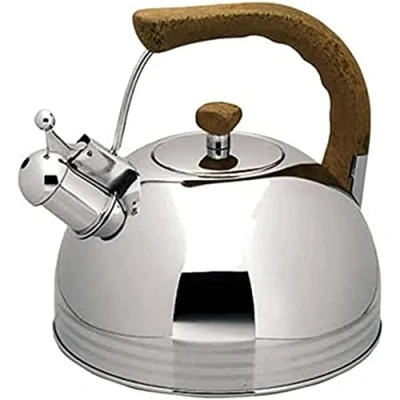 Afbeelding van Lacor Fluitketel 2 Liter, Inox met Kunststof Handvat