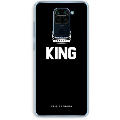 Afbeelding van Case Company® hoesje geschikt voor Xiaomi Redmi Note 9 King zwart Soft Cover Telefoonhoesje Bescherming aan alle Kanten en Schermrand