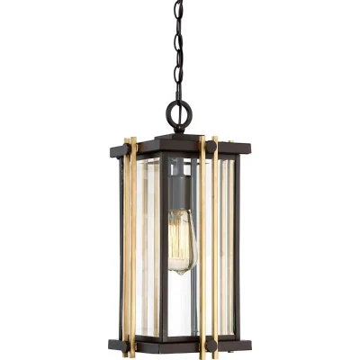 Afbeelding van Quoizel LED Buiten Pendelarmatuur Goldenrod 1X E27 Max 60W IP44 Dimbaar Western Bronze