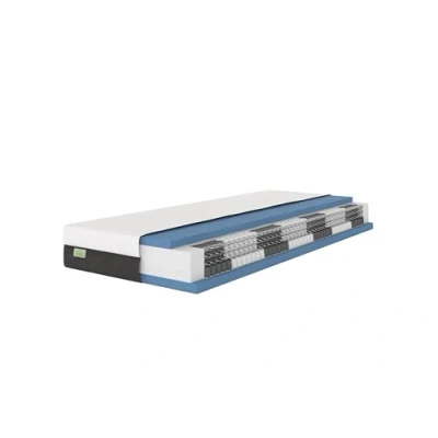 Afbeelding van DREAMSTAR Premium pocketveringmatras 1000, ergonomisch 7 zones pocketveringmatras, hoogte 22 cm, hardheid 2 (H2), 0 80 kg, x 200 cm
