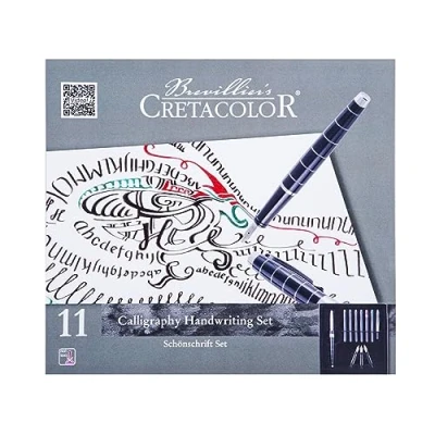 Afbeelding van CRETACOLOR 11 delige kalligrafieset belettering kalligrafie &amp; hand starterset