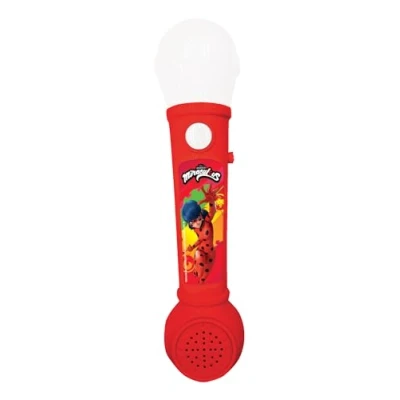 Afbeelding van Lexibook, Miraculous microfoon voor kinderen, muziekspel, geïntegreerde luidspreker, lichteffecten, demomelodieën inbegrepen, blauw/rood, MIC80MI