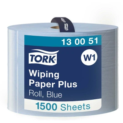 Afbeelding van Tork adv. wiper 420 perform. 2 lgs blauw 510 mtr x 24 cm pak à 1 rol/1500 vel (130051)