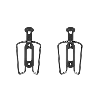Afbeelding van Zéfal Pack Alu Plast 124 flessenhouder voor fiets van aluminium alle soorten fietsen licht en robuust zwart