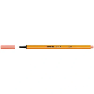 Image de stylo feutre Stabilo point 88 pointe 0,4mm abricot