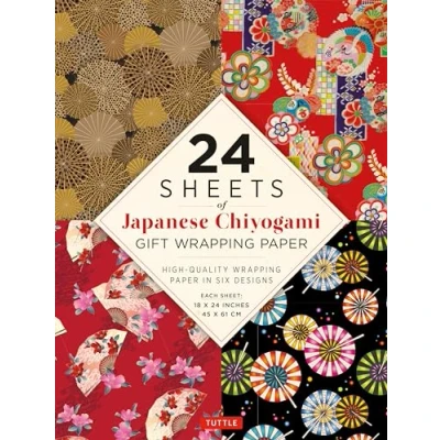 Afbeelding van Chiyogami Patterns Gift Wrapping Paper 24 Sheets