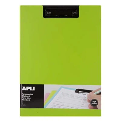 Image de Porte Bloc Avec Rabat A4 Vert Apli 17207
