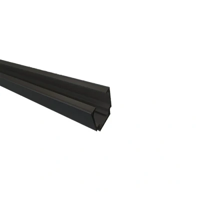 Afbeelding van Henderson Husky Pro 120 schuifdeurrail aluminium zwart 2000mm