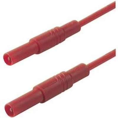 Afbeelding van SKS Hirschmann MLS SIL GG 100/1 Veiligheidsmeetsnoer [Banaanstekker 4 mm Banaanstekker mm] 1.00 m Rood 1 stuk(s)