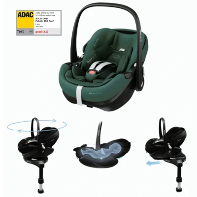 Afbeelding van Maxi Cosi Autostoel Pebble 360 Pro2 Slide Tech Essential Green