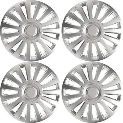 Afbeelding van Sakura Luxury16 Universele velgen, 16 inch, zilverkleurig, 4 stuks