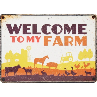 Afbeelding van Red Horse Waarschuwingsbord Welcome
