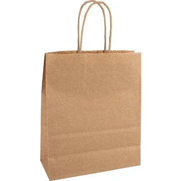 Afbeelding van Papieren zak, ft 18 x 8 22 cm, bruin