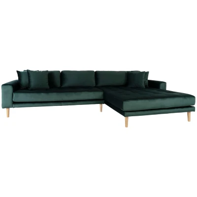 Afbeelding van House Nordic Lounge Bank Lido Rechts Donkergroen