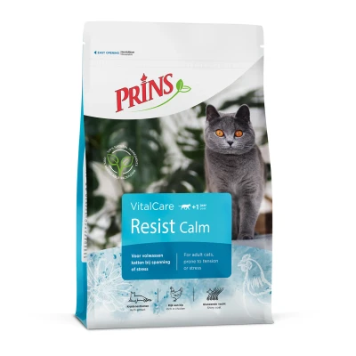 Afbeelding van Prins Vitalcare Resist Calm Gevogelte Kattenvoer 4 kg Voor Gevoelige Volwassen Katten