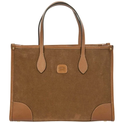 Afbeelding van BRIC&#039;S Schoudertas Laptoptas met laptopvak Life Opera Bag Camel Bruine