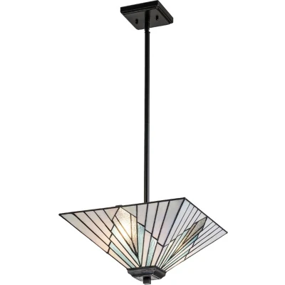 Afbeelding van Elstead Lighting Tifanny LED Pendelarmatuur Alderley 2X E27 Max 60W Dimbaar Vintage Bronze