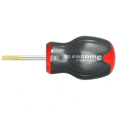Image de FACOM AT4X35 Tournevis ProTwist pour vis à fente avec lame courte 4 x 35 mm