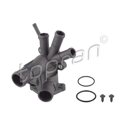 Afbeelding van TOPRAN 107 330 Flens Met pakkingen Zonder thermostaat, schroeven VOLKSWAGEN: GOLF 2, Jetta 2