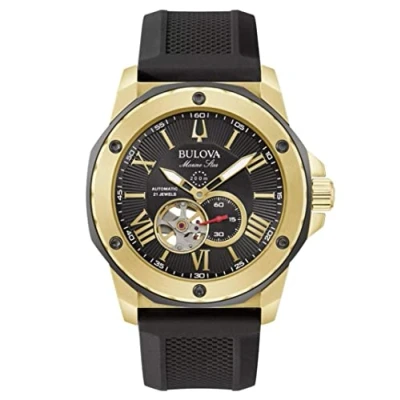 Afbeelding van Bulova Marine Star 98A272 Horloge Siliconen Zwart Ø 44 mm