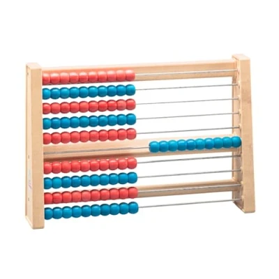 Afbeelding van WISSNER active learning 100 rood en blauw hout student telraam