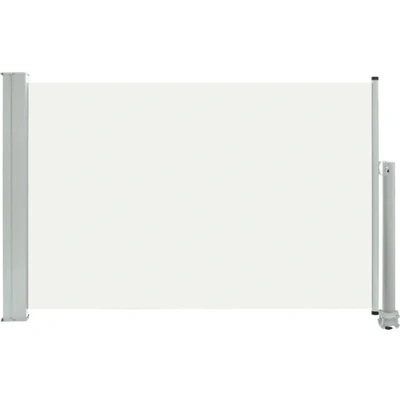 Afbeelding van Tuinscherm uittrekbaar 60x300 cm crèmekleurig