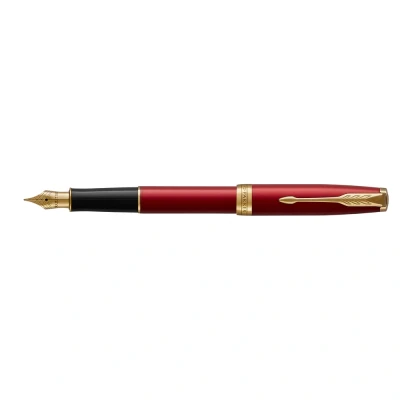 Afbeelding van Parker Sonnet Red Laquer GT Vulpen Schrijfwijze: Medium Kleur: Rood De Vulpenwereld