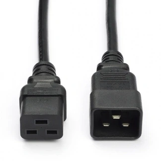 Afbeelding van ACT AK5087 230V Verlengkabel C19/C20 Zwart 3 meter