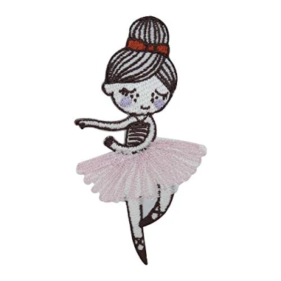 Afbeelding van Finally Home Patch om op te strijken of naaien, zachte ballerinastickers, voor kleding, jeans, tassen, broeken, jas